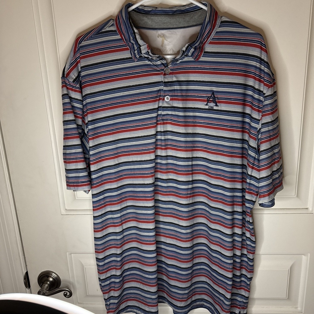 Anderson Ord Golf Polo Shirt Performance Stretch Men's Size Large Striped